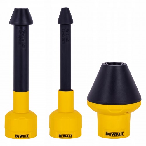 DXVA00-0301E DeWALT vamzdynų kabelių traukimo antgalių rinkinys (32mm, 48mm, 64mm)