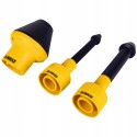 DXVA00-0301E DeWALT vamzdynų kabelių traukimo antgalių rinkinys (32mm, 48mm, 64mm)