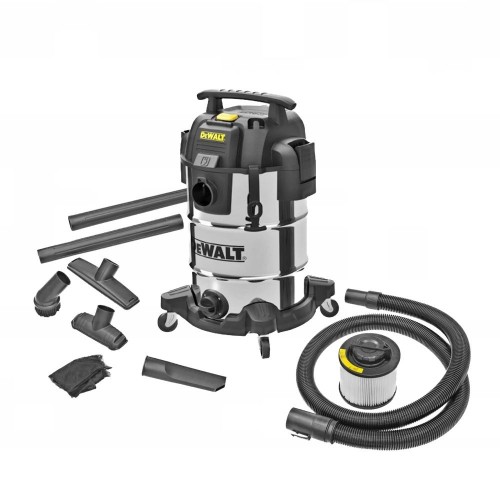 DXV30SAPTA DeWALT 30l sauso ir drėgno valymo siurblys su elektros lizdu 1050W
