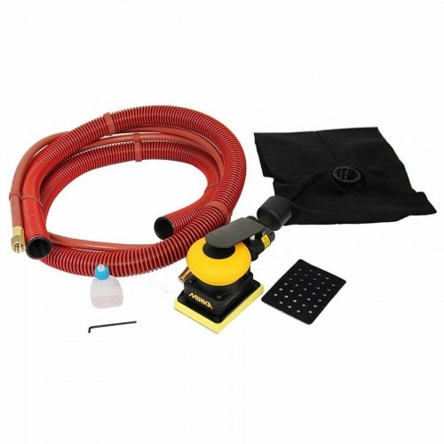 MIRKA OS 343CV pneumatinis šlifuoklis 75x100mm su dulkių maišu