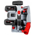 TAS165AKKU Holzmann 2x20V įleidžiamas diskinis pjūklas 165mm (2x4.0 Ah)