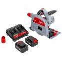 TAS165AKKU Holzmann 2x20V įleidžiamas diskinis pjūklas 165mm (2x4.0 Ah)
