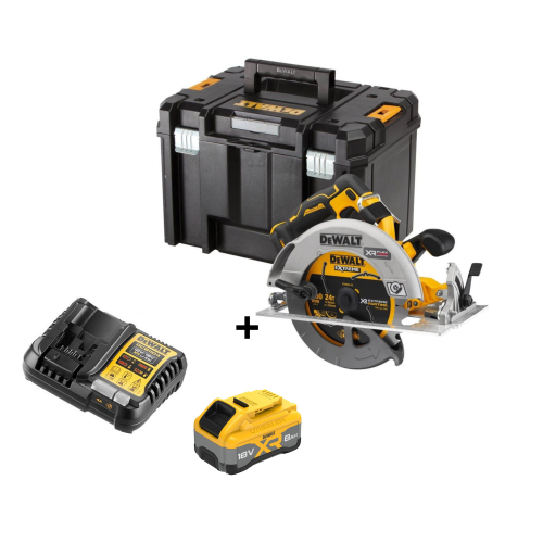 DCS573W1T DeWALT 18V FLEXVOLT ADVANTAGE diskinis pjūklas 190 mm