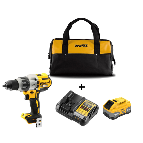 DCD996W1C DeWALT 18V suktuvas – smūginis gręžtuvas ir minkštas krepšys (1x8.0 Ah)