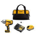 DCF900W1C DeWALT 18V smūginis veržliasukis 1/2" ir minkštas krepšys (1x8.0 Ah)