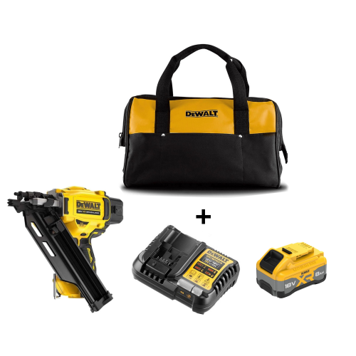 DCN930W1C DeWALT 18V akumuliatorinė viniakalė ir minkštas krepšys (1x8.0 Ah)