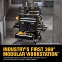 DWST60520-1 DeWALT TOUGHSYSTEM 2.0 DXL 4in1 mobilus dėžių rinkinys su ratukais ir stalviršiu