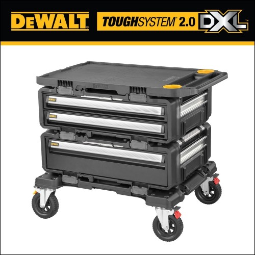 DWST60520-1 DeWALT TOUGHSYSTEM 2.0 DXL 4in1 mobilus dėžių rinkinys su ratukais ir stalviršiu