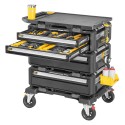 DWST60510-1 DeWALT TOUGHSYSTEM 2.0 DXL 5in1 mobilus dėžių rinkinys su ratukais ir stalviršiu