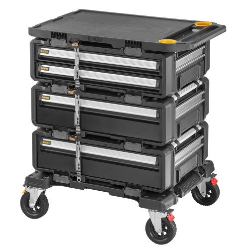 DWST60510-1 DeWALT TOUGHSYSTEM 2.0 DXL 5in1 mobilus dėžių rinkinys su ratukais ir stalviršiu