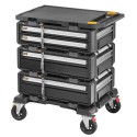 DWST60510-1 DeWALT TOUGHSYSTEM 2.0 DXL 5in1 mobilus dėžių rinkinys su ratukais ir stalviršiu