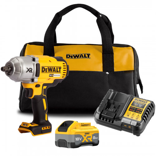 DCF899W1C DeWALT 18V smūginis veržliasukis 1/2"