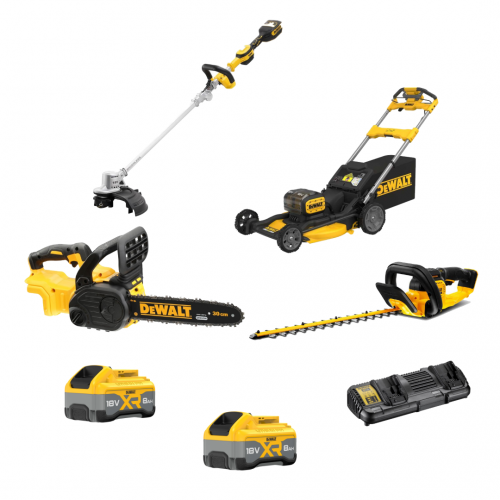 DCMK401W2 DeWALT 18V sodo ir daržo priežiūros rinkinys (2x8.0 Ah)