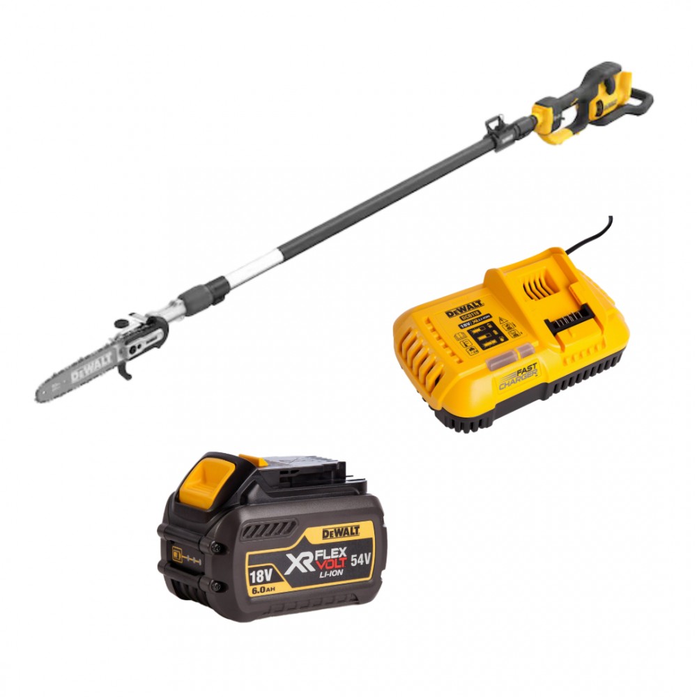 DCMPS635T1 DeWALT 54V genėtuvas 350 cm (1x6.0 Ah)