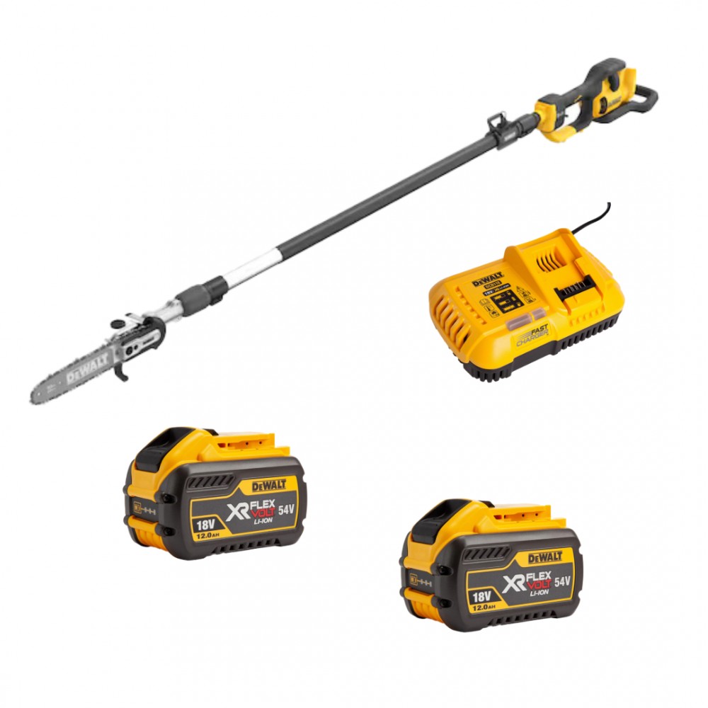 DCMPS635Y1 DeWALT 54V genėtuvas 350 cm (2x12.0 Ah)