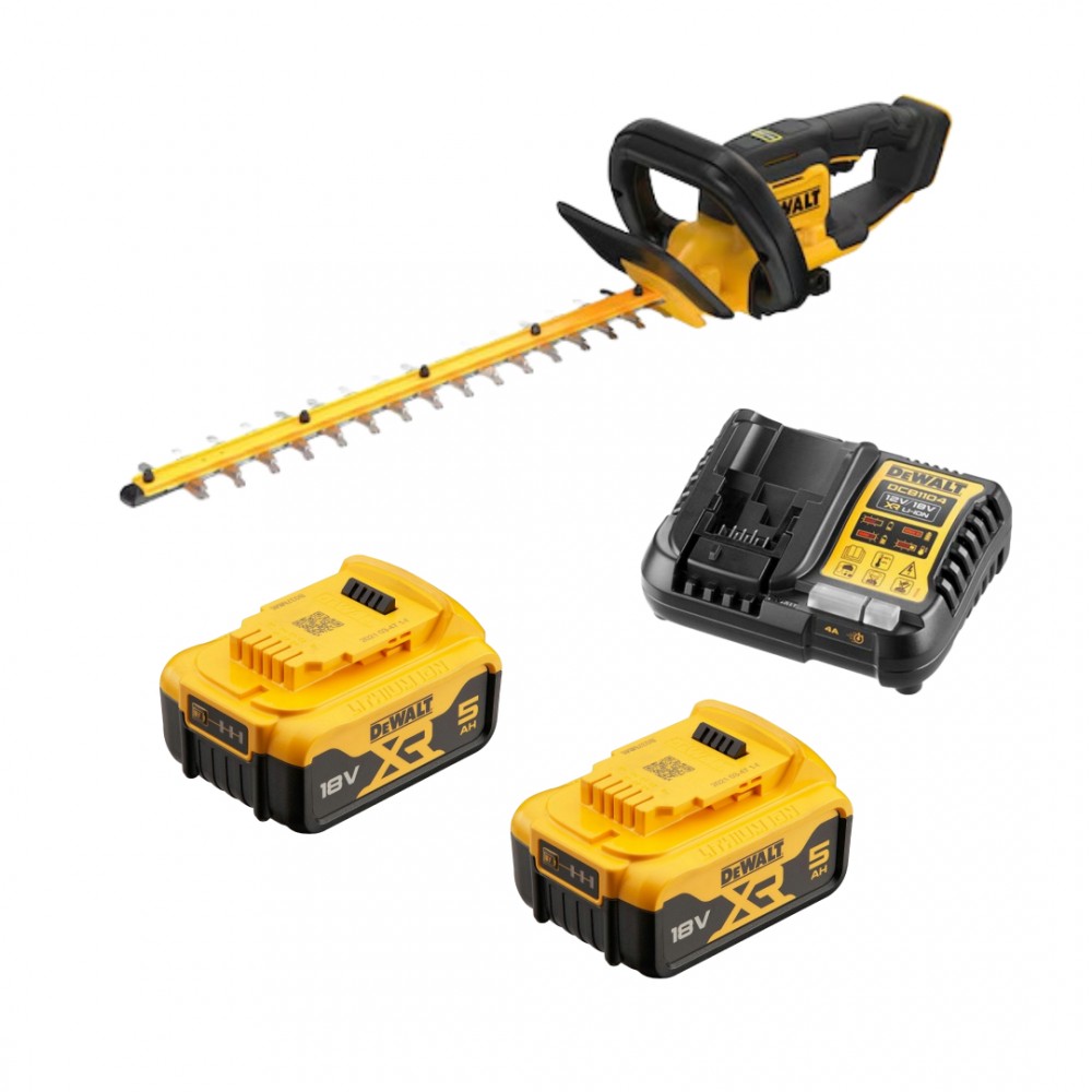 DCMHT564P2 DeWALT 18V gyvatvorių žirklės 55 cm (2x5.0 Ah)