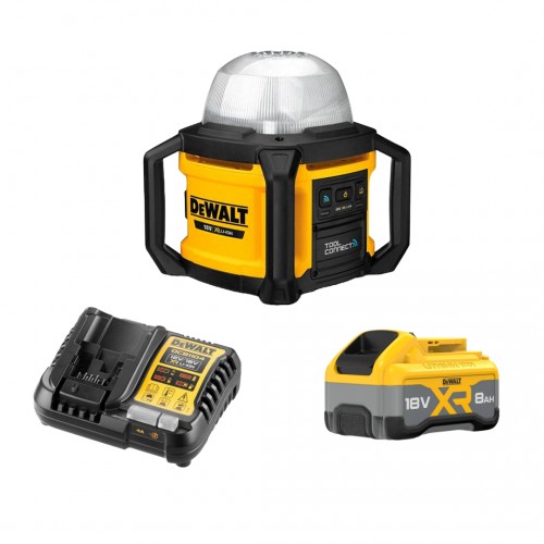 DCL074W1 DeWALT 18V šviestuvas (1x8.0 Ah)