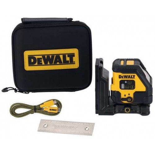 DCLE14201RB DeWALT USB pakraunamas kryžminis lazerinis nivelyras