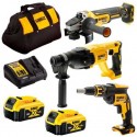 DCK304P2 DeWALT 18V įrankių rinkinys (2x5.0 Ah)