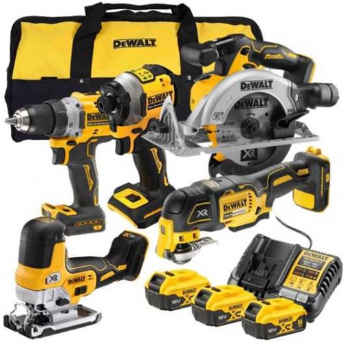 DCK502P3 DeWALT 18V įrankių rinkinys (3x5.0 Ah)