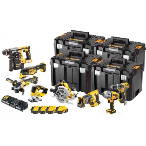 DCK865P4T DeWALT 18V įrankių rinkinys (4x5.0 Ah)