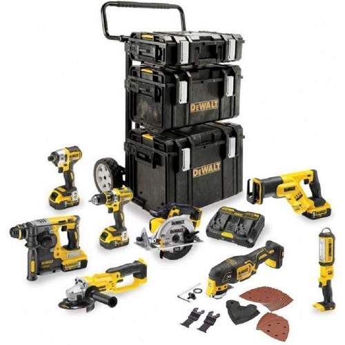 DCK897P4 DeWALT 18V įrankių rinkinys (4x5.0 Ah)