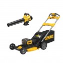 DCMWSP156N DeWALT 2x18V savaeigė akumuliatorinė žoliapjovė + DCM562PB 18V lapų pūstuvas