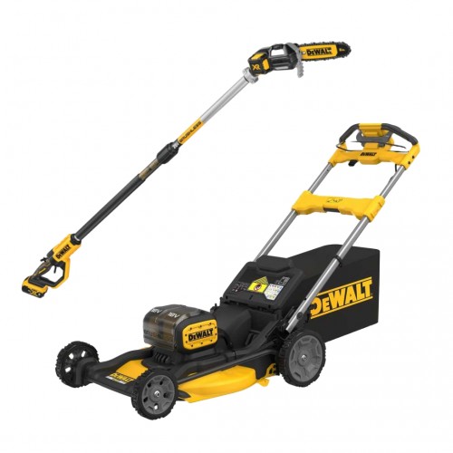 DCMWSP156N DeWALT 2x18V savaeigė akumuliatorinė žoliapjovė + DCMPS567N 18V aukštapjovė (300 cm)