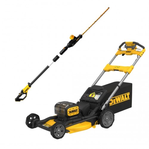 DCMWSP156N DeWALT 2x18V savaeigė akumuliatorinė žoliapjovė + DCMPH566N 18V gyvatvorių žirklės (550 mm)