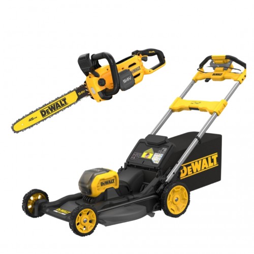 DCMWSP550N DeWALT 54V FLEXVOLT savaeigė žoliapjovė + DCMCS574N 54V grandininis pjūklas 45 cm