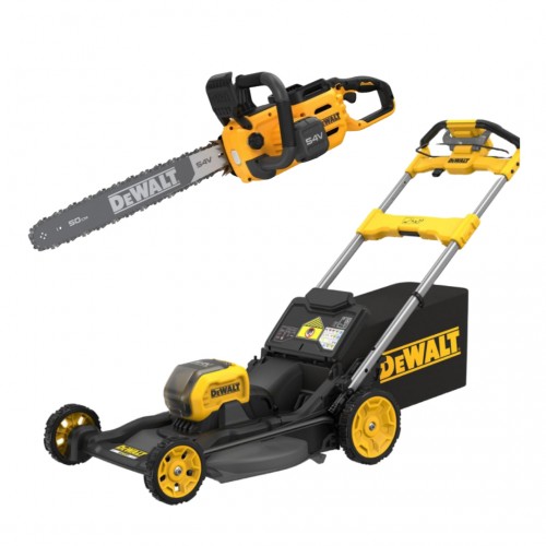 DCMWSP550N DeWALT 54V FLEXVOLT savaeigė žoliapjovė + DCMC575N 54V grandininis pjūklas 50 cm