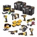 DCK1012P4T-QW DeWALT 18V combo rinkinys (4x5 Ah)