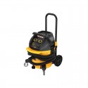 DWS780XPS DeWALT skersinio pjovimo staklės (305 mm) + DWV905M DeWALT sauso/šlapio valymo statybinis dulkių siurblys