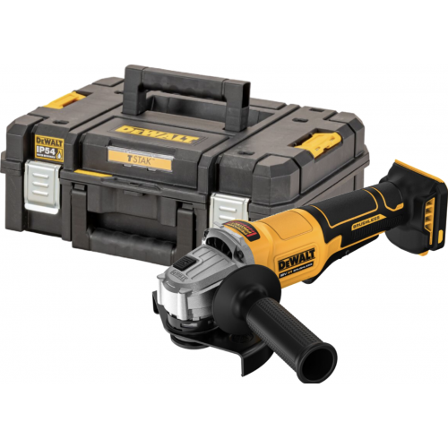 DCG408NT DEWALT 18 V akumuliatorinis bešepetėlinis kampinis šlifuoklis su TSTAK lagaminu
