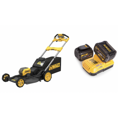 DCMWSP550N DeWALT 54V FLEXVOLT savaeigė žoliapjovė + DCB118T2 DeWALT FLEXVOLT 54V baterijų ir kroviklio rinkinys (2x6.0 Ah)