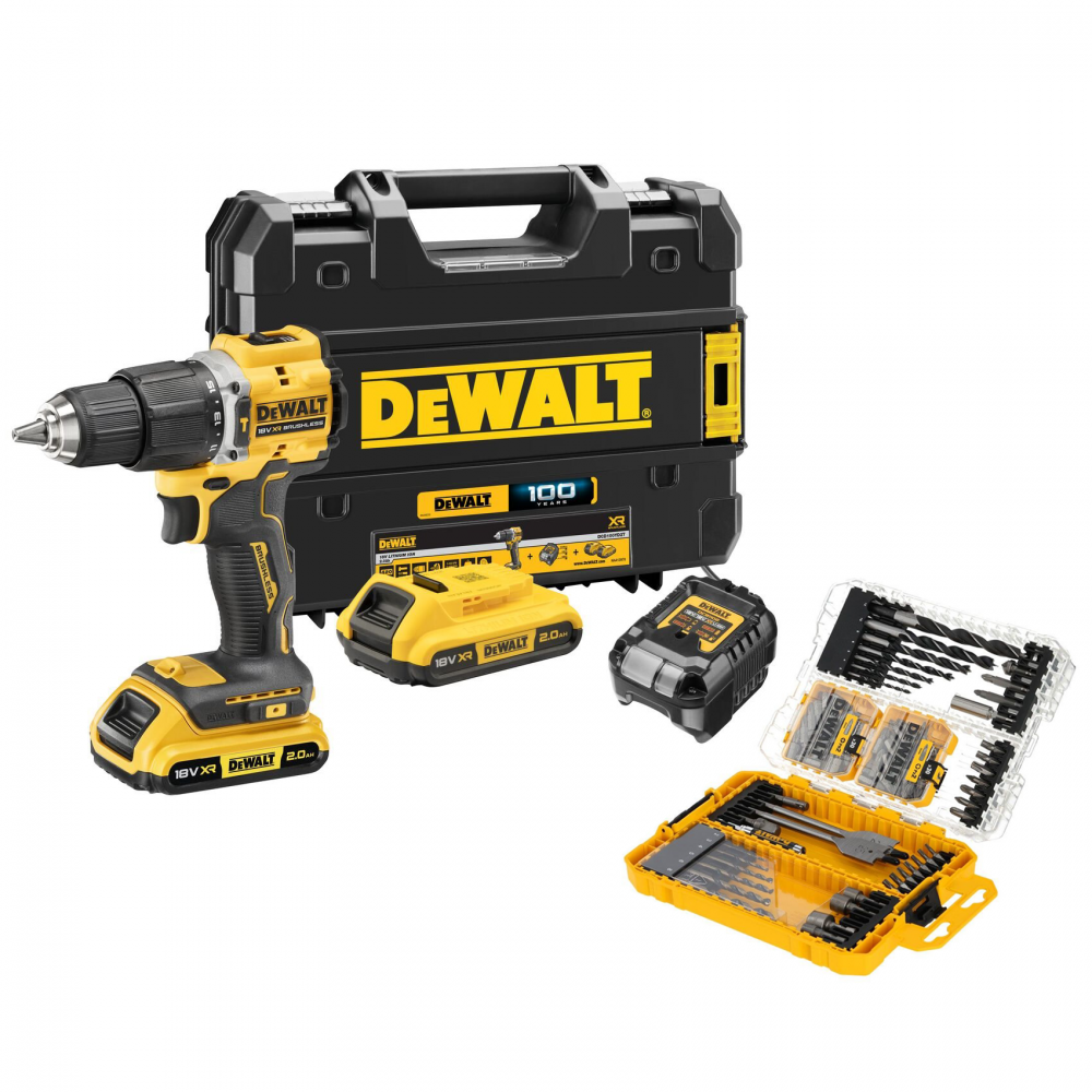DCD100YNT DeWALT 18V XR suktuvas – smūginis gręžtuvas