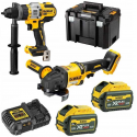 DCK2016T2T DeWALT 18V įrankių rinkinys (DCD999 + DCG418) (2x6.0 Ah)