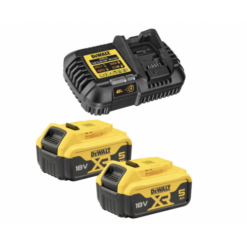 DCB116P2 DeWALT kroviklio ir akumuliatorių rinkinys (2x5.0 Ah)