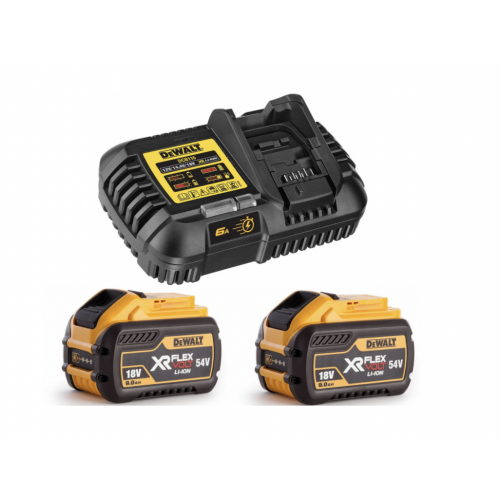 DCB116X2 DeWALT kroviklio ir akumuliatorių rinkinys (2x9.0 Ah)