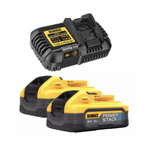 DCB116H2 DeWALT kroviklio ir POWERSTACK akumuliatorių rinkinys (2x5.0 Ah)