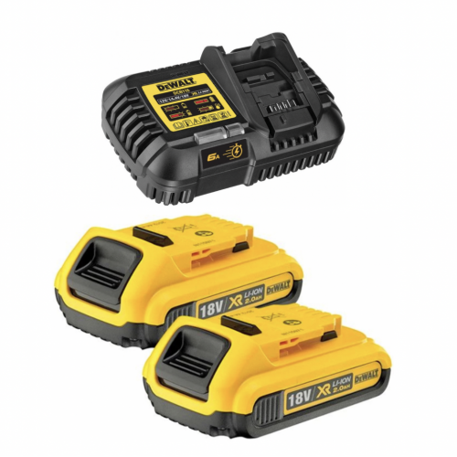 DCM116D2 DeWALT kroviklio ir akumuliatorių rinkinys (2x2.0 Ah)
