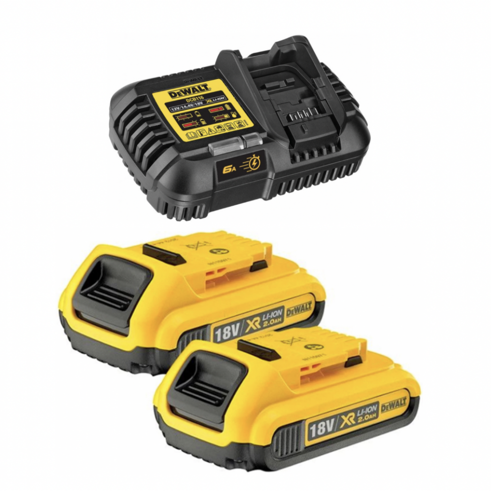 DCB116X2 kroviklio ir akumuliatorių rinkinys