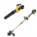 DCMBA572N DeWALT 54V lapų pūstuvas + DCM5713N 54V trimeris