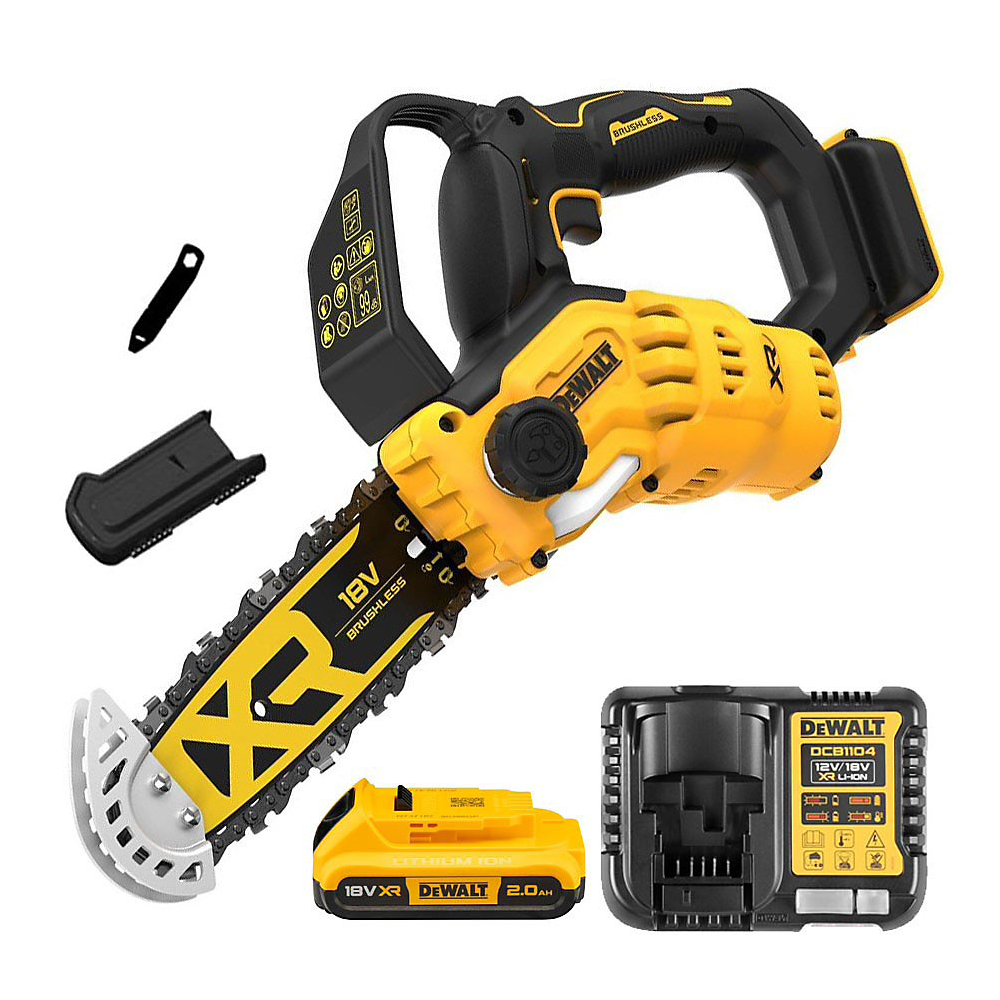 DCMPS520D1 DeWALT 18V XR akumuliatorinis genėjimo pjūklas 20 cm (1x2.0Ah)