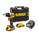 DCD800D2T DeWALT 18V XR akumuliatorinis suktuvas-gręžtuvas (2x2.0Ah)