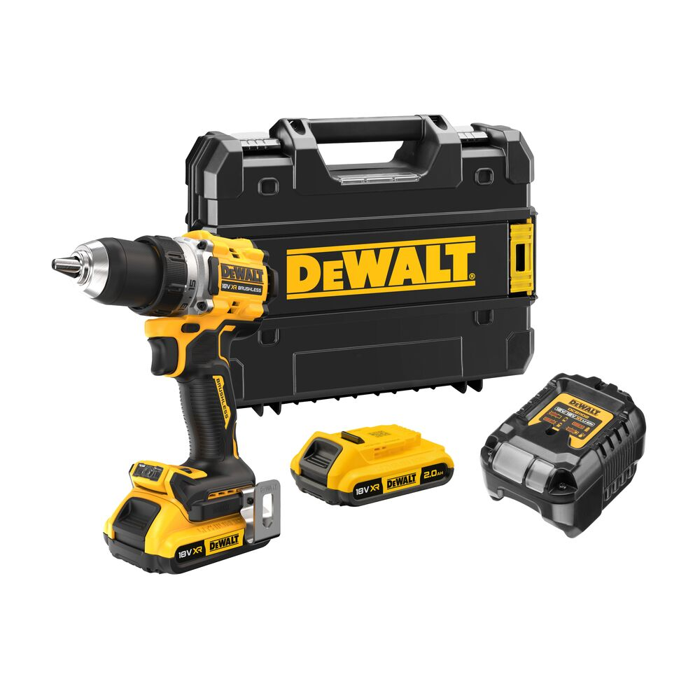 DCD800D2T DeWALT 18V XR akumuliatorinis suktuvas-gręžtuvas (2x2.0Ah)