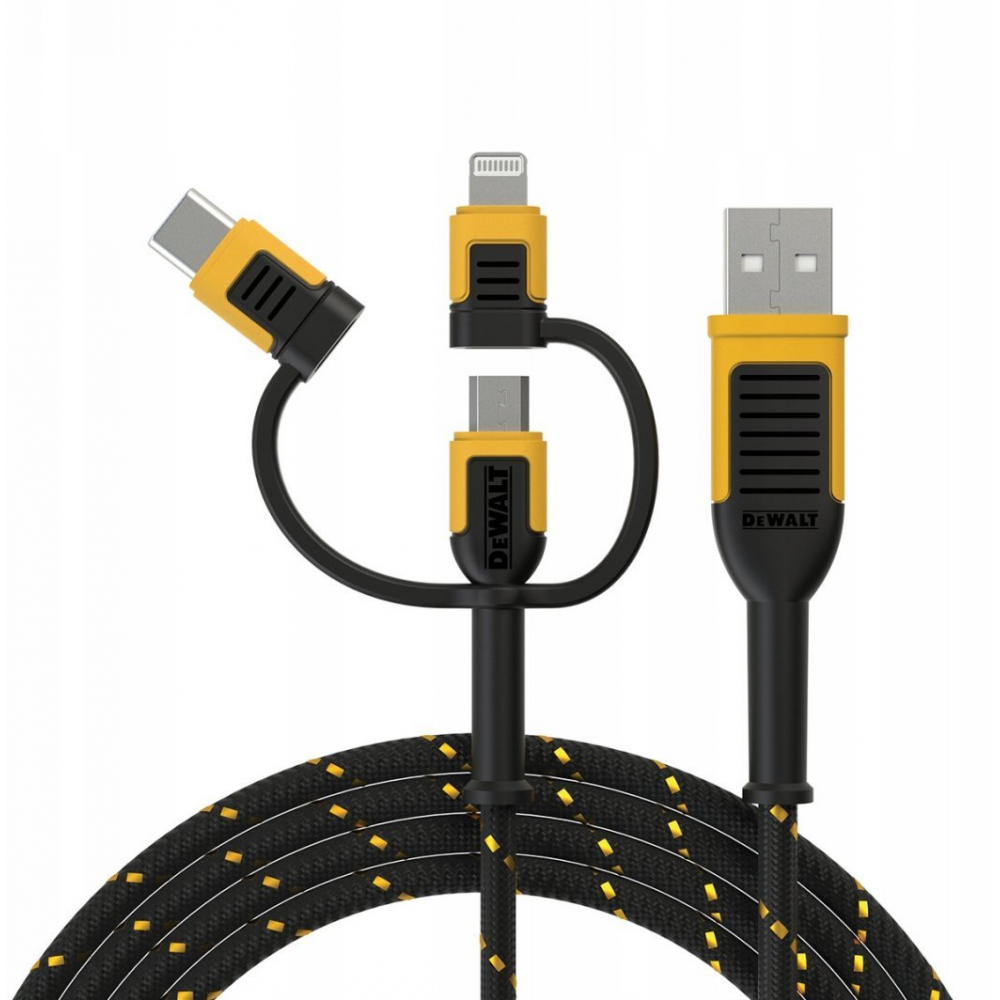 DXMA131-1361-DWG DeWALT USB A - USB C kabelis su kevlaro pluoštu 1,2 m