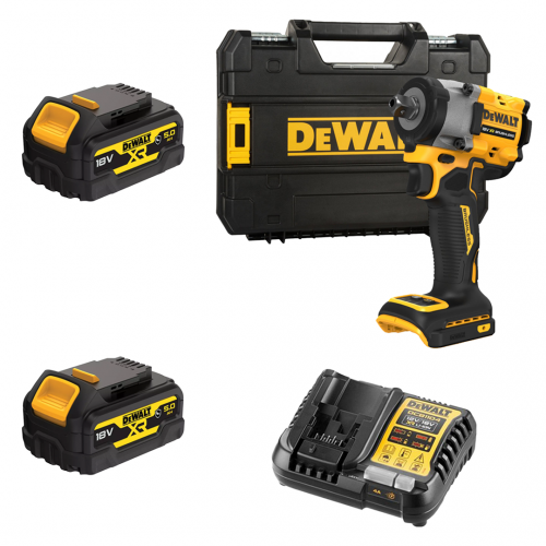 DCF922P2G DeWALT 18V akumuliatorinis veržliasukis (2x5.0 Ah)