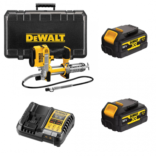 DCGG571P2G DeWALT 18V tepalo pistoletas (2x5.0 Ah)