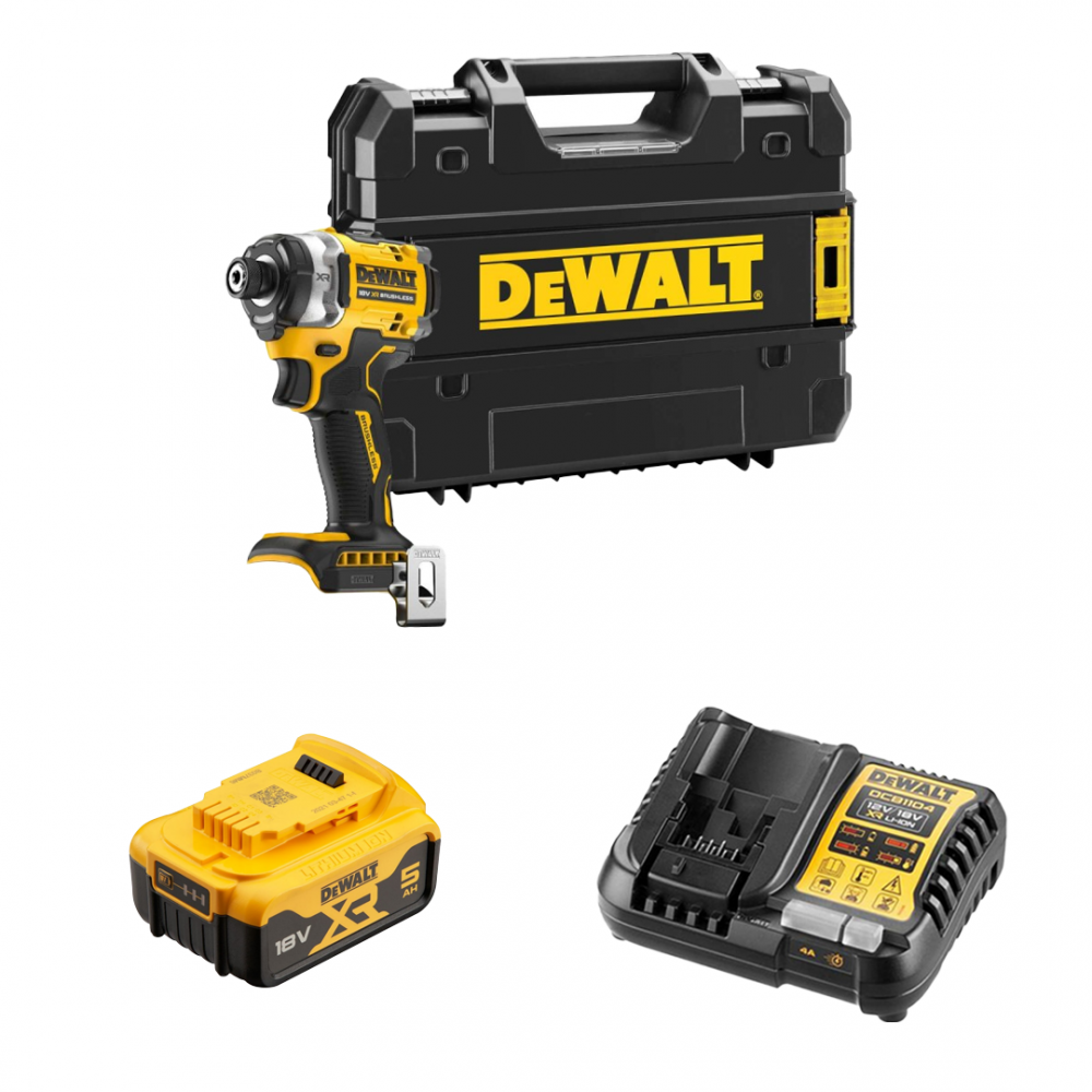 DCF860P1T DeWALT 18V smūginis suktuvas (1x5.0 Ah)